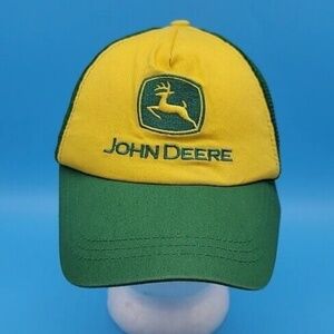 Vintage John Deere Licensed Green Yellow Mesh  Trucker Cap